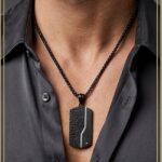 COLLAR STEEL TAGS BLACK