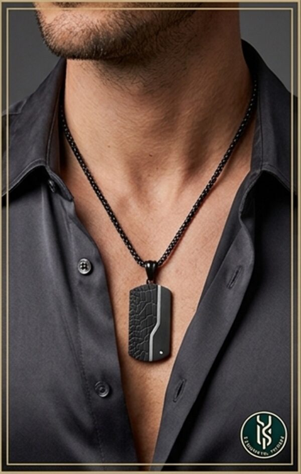 COLLAR STEEL TAGS BLACK