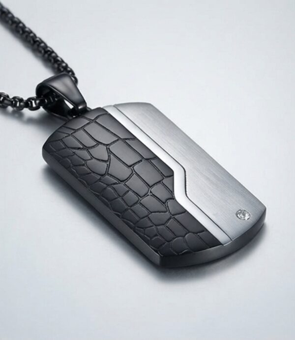 COLLAR STEEL TAGS BLACK