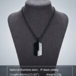 COLLAR STEEL TAGS BLACK