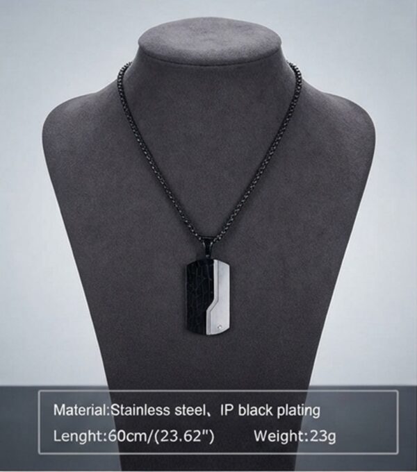 COLLAR STEEL TAGS BLACK