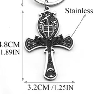 CRUZ EGIPCIA DE ANKH HORUS1 El Collar Ankh Horus Supreme fusiona dos de los emblemas más poderosos del antiguo Egipto: la cruz de la vida (Ankh) y la energía protectora de Horus. El resultado es una pieza única que representa fuerza, protección y dominio personal