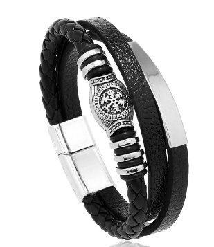 PULSERA DE CUERO MULTICAPA – ESTILO MODERNO Y PODEROSO 🔥 Eleva tu estilo con esta pulsera de cuero trenzado premium, diseñada para hombres que quieren proyectar seguridad, elegancia y personalidad en cada detalle.