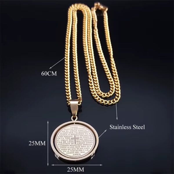 El Collar “Fe Inquebrantable” es mucho más que un complemento: es un símbolo de protección, fortaleza y conexión espiritual que te acompaña todos los días. Diseñado para quienes creen, luchan y avanzan con determinación, este collar combina elegancia moderna con un significado profundo.