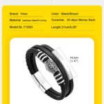 PULSERA DE CUERO MULTICAPA – ESTILO MODERNO Y PODEROSO 🔥 Eleva tu estilo con esta pulsera de cuero trenzado premium, diseñada para hombres que quieren proyectar seguridad, elegancia y personalidad en cada detalle.