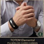 PULSERA DE CUERO CAIMAN