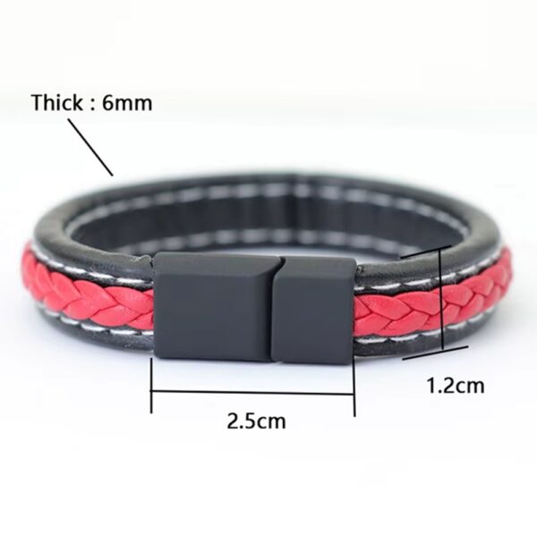 NUEVA PULSERA DE CUERO PREMIUM Eleva tu estilo con esta pulsera de cuero trenzado de alta calidad, diseñada para quienes quieren destacar con un accesorio moderno, elegante y lleno de personalidad