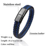 Nuestra pulsera combina cuero de alta calidad con acero inoxidable, creando un accesorio elegante, resistente y moderno que puedes usar todos los días