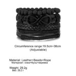 Esta elegante pulsera multicapa de cuero con símbolo infinito combina un diseño moderno con un significado profundo. El símbolo ∞ representa algo que no tiene principio ni final, y en joyería suele expresar amor eterno, amistad duradera y potencial ilimitado