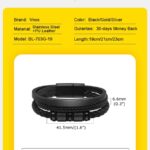 El Brazalete Urban Armor no es solo un accesorio; es una declaración de intenciones. Diseñado para el hombre que domina su entorno, esta pieza combina la textura orgánica del cuero premium con la frialdad arquitectónica del acero quirúrgico.