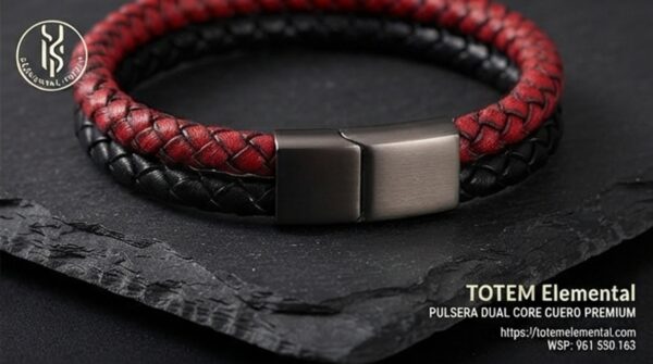 PULSERA DUAL CORE DE CUERO