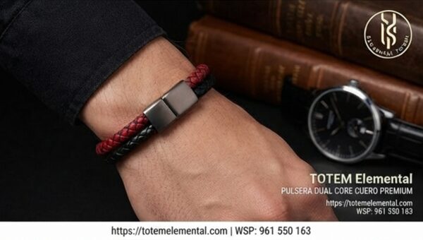 PULSERA DUAL CORE DE CUERO