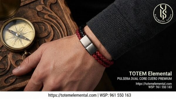 PULSERA DUAL CORE DE CUERO