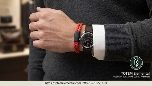 PULSERA DUAL CORE DE CUERO
