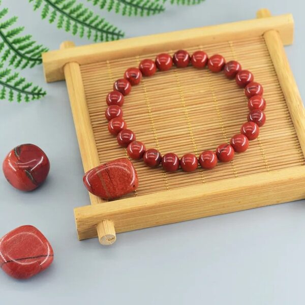 PULSERA ENERGÍA VITAL – JASPE ROJO