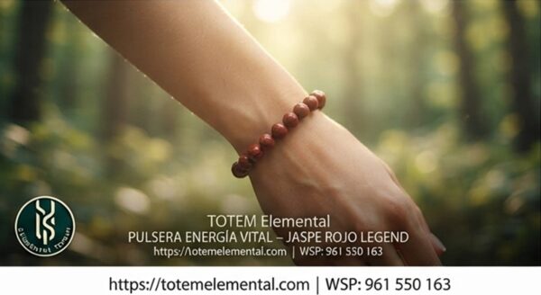PULSERA ENERGÍA VITAL – JASPE ROJO