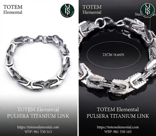 PULSERA TITANIUM LINK