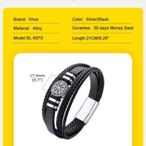 PULSERAS VIKINGAS NÓRDICAS CON VEGVISIR3 En la antigua tradición nórdica, el Vegvisir no era un simple adorno; era una brújula rúnica sagrada. Se decía que quien portara este símbolo jamás perdería su rumbo, ni en la peor de las tormentas, ni en los terrenos más desconocidos.