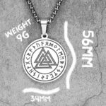 No es solo un accesorio… es un símbolo de fuerza, destino y valentía. Este collar con el poderoso Valknut representa la conexión entre la vida, la muerte y el espíritu guerrero.