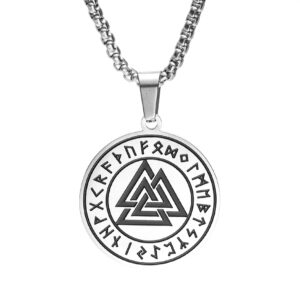 VALKNUT7 No es solo un accesorio… es un símbolo de fuerza, destino y valentía. Este collar con el poderoso Valknut representa la conexión entre la vida, la muerte y el espíritu guerrero.