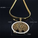 Este impresionante collar con diseño de Árbol de la Vida es mucho más que una joya… es un símbolo de crecimiento, conexión y energía positiva