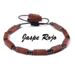 pulsera de piedra jaspe rojo