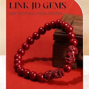 El intenso color rojo del cinabrio simboliza fortuna, vitalidad y protección. Cada cuenta ha sido diseñada para potenciar tu energía y ayudarte a mantener una vibración alta en tu día a día.