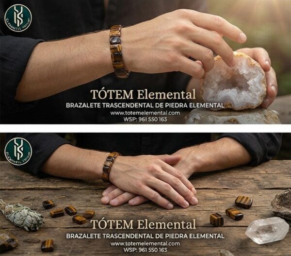 BRAZALETE TRASCENDENTAL DE PIEDRA ELEMENTAL