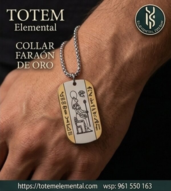 COLLAR FARAÓN DE ORO EL PODER DE ANUBIS