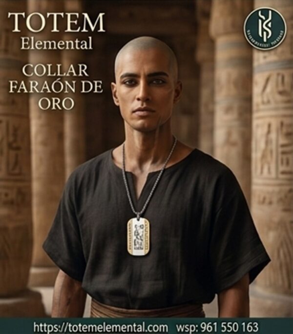 COLLAR FARAÓN DE ORO EL PODER DE ANUBIS