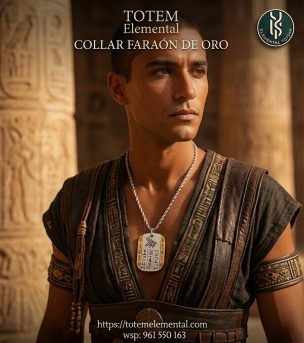 COLLAR FARAÓN DE ORO EL PODER DE ANUBIS