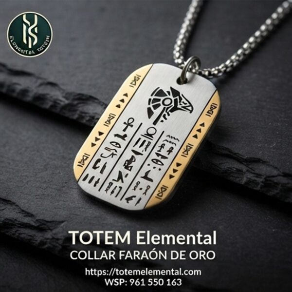 COLLAR FARAÓN DE ORO EL PODER DE ANUBIS
