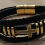 🌑♾️" PULSERA CRUZ TITÁN" 🌑♾️ 🔥✝️LLEVA TU ESTILO CON PODER, FE Y CARÁCTER EN UNA SOLA PIEZA 🔥✝️