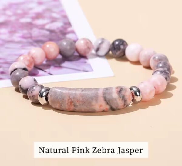 PULSERA DE CUARZO ZEBRA ROSA