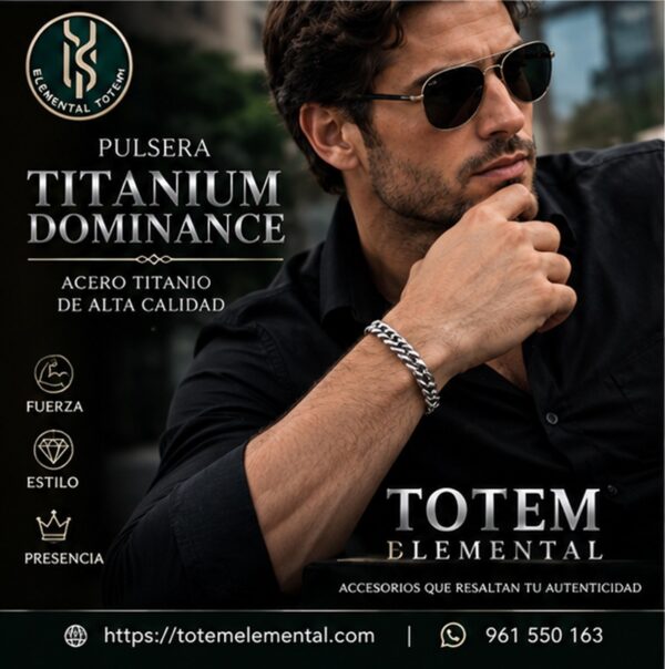 PULSERA “TITANIUM DOMINANCE”