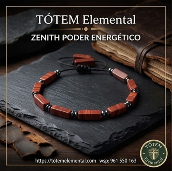 PULSERA ZENITH JASPE ROJO