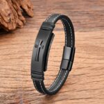 Pulsera Totem Crux, el Escudo Inquebrantable de Acero y Devoción que Define tu Autenticidad.