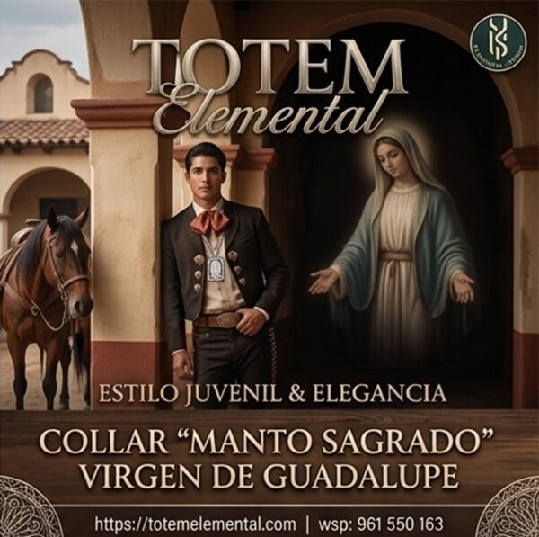 "COLLAR MANTO SAGRADO" VIRGEN DE GUADALUPE