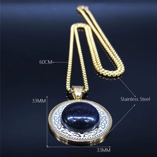 BJ-253 COLLAR NÓRDICO ✨ ORBE DE ODÍN, OJO DE MIDGARD✨