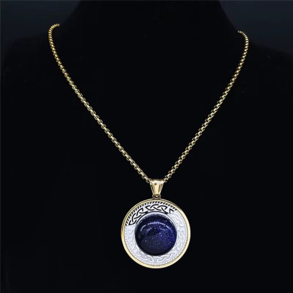 BJ-253 COLLAR NÓRDICO ✨ ORBE DE ODÍN, OJO DE MIDGARD✨