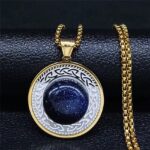 BJ-253 COLLAR NÓRDICO ✨ ORBE DE ODÍN, OJO DE MIDGARD✨