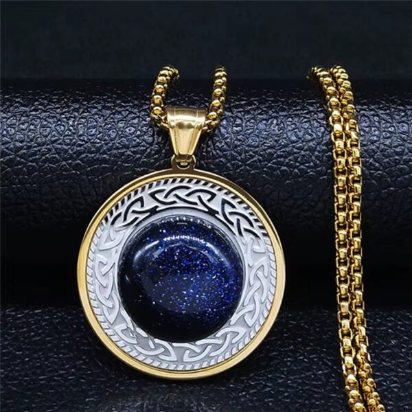 BJ-253 COLLAR NÓRDICO ✨ ORBE DE ODÍN, OJO DE MIDGARD✨