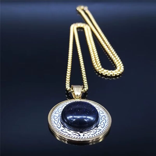 BJ-253 COLLAR NÓRDICO ✨ ORBE DE ODÍN, OJO DE MIDGARD✨