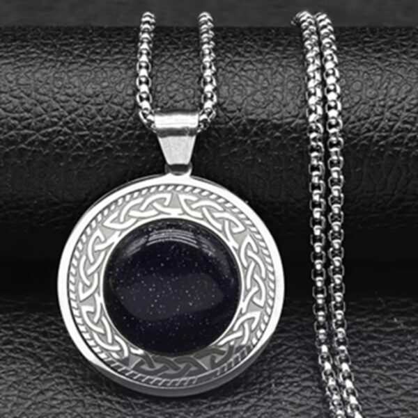 BJ-253 COLLAR NÓRDICO ✨ ORBE DE ODÍN, OJO DE MIDGARD✨