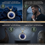 BJ-253 COLLAR NÓRDICO ✨ ORBE DE ODÍN, OJO DE MIDGARD✨