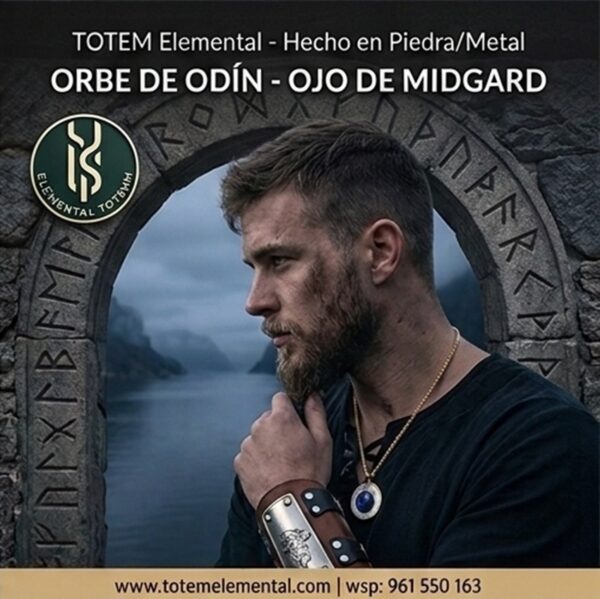 BJ-253 COLLAR NÓRDICO ✨ ORBE DE ODÍN, OJO DE MIDGARD✨