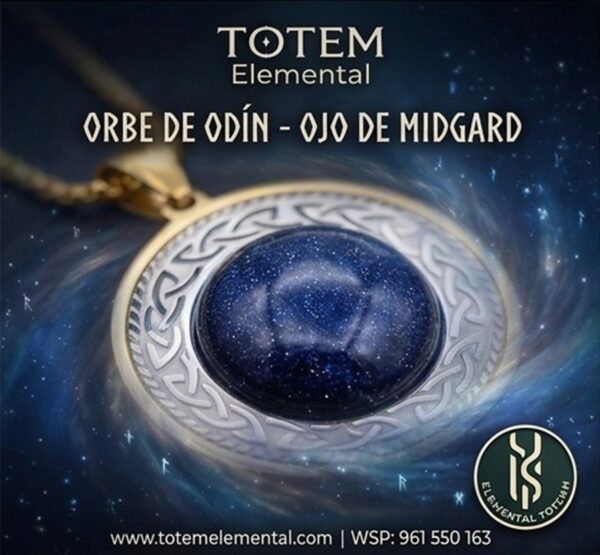 BJ-253 COLLAR NÓRDICO ✨ ORBE DE ODÍN, OJO DE MIDGARD✨