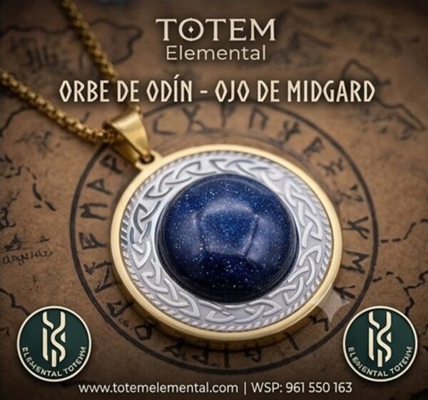 BJ-253 COLLAR NÓRDICO ✨ ORBE DE ODÍN, OJO DE MIDGARD✨