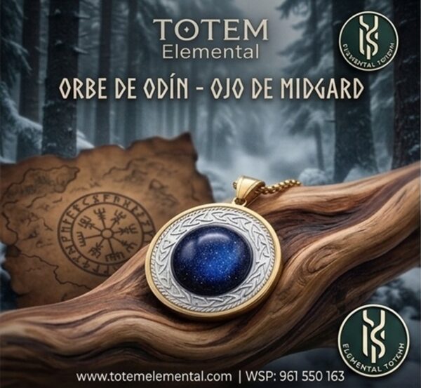 BJ-253 COLLAR NÓRDICO ✨ ORBE DE ODÍN, OJO DE MIDGARD✨