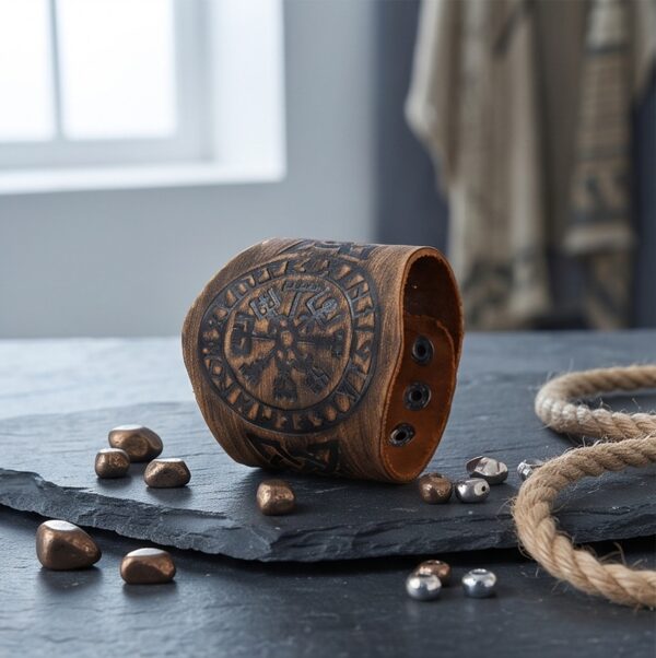 BRAZALETE VALQUIRIA DE HIERRO SELLO DEL VALHALLA